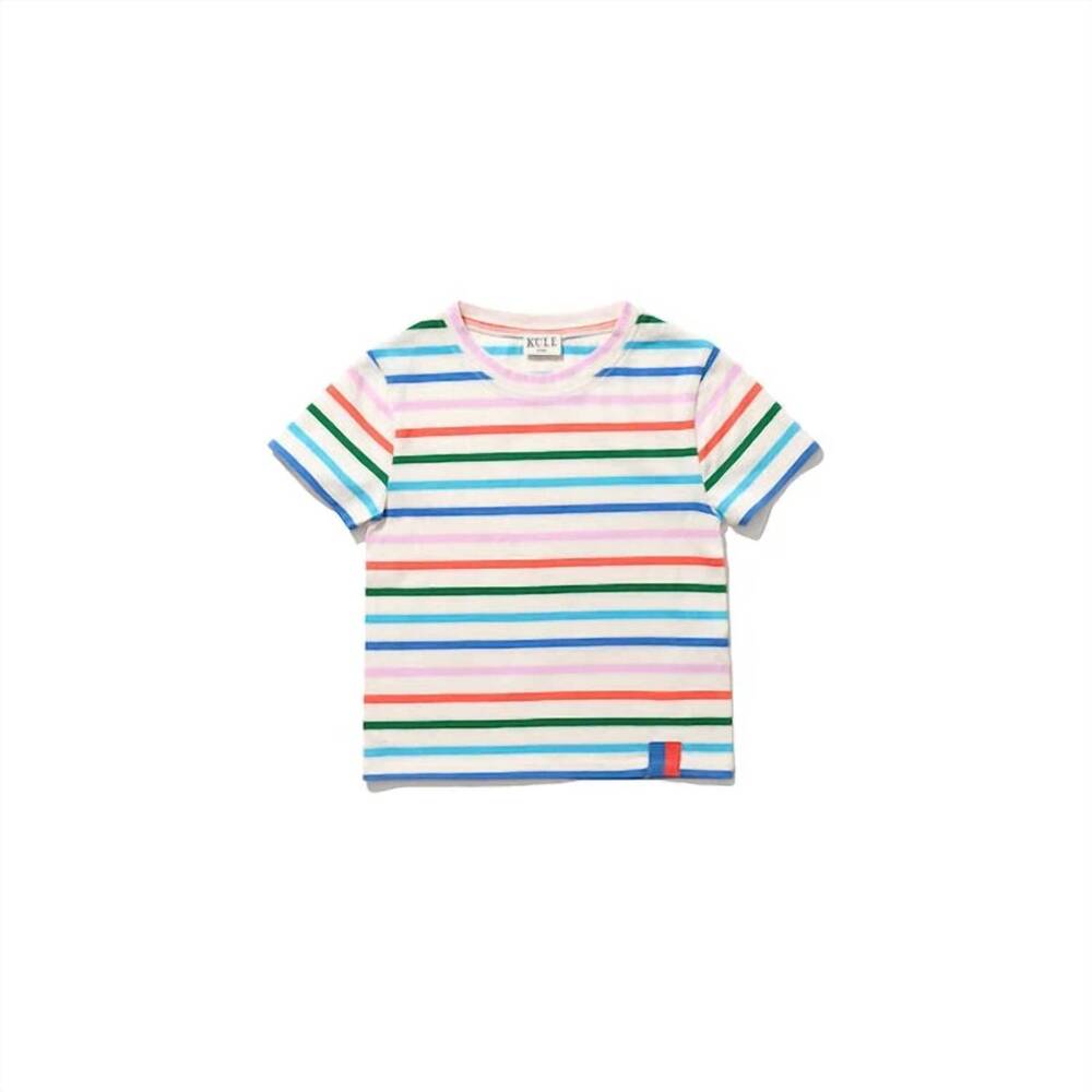 NEW KULE kid's charley short sleeve t-shirt in rainbow